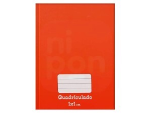 Caderno Quadriculado 1X1 48 Folhas - Vermelho