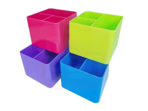 Porta Objeto Full Color C/ 3 Divisórias - Azul Polônio