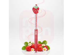 Caneta Esferográfica Retrátil 0.7mm Be Berry Morango - Tilibra 