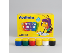 Pintura a Dedo C/6 15ml - Acrilex